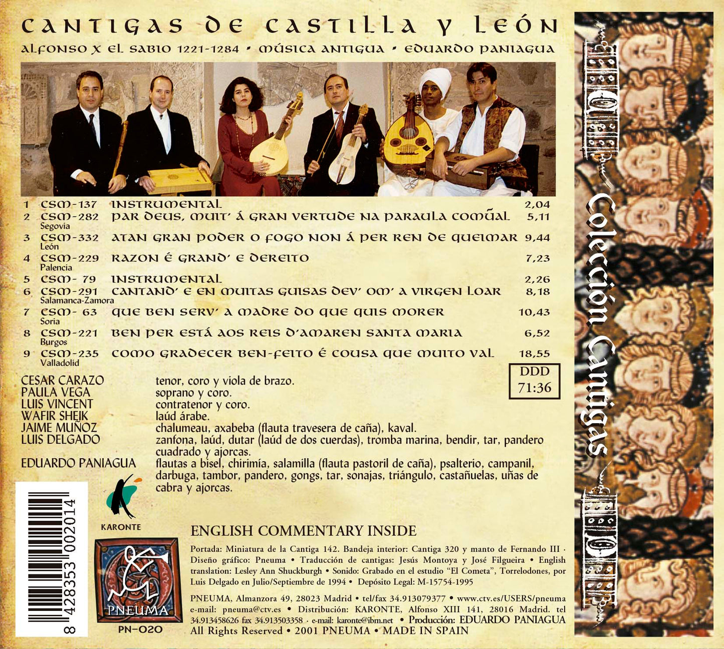 PN 020 CANTIGAS DE CASTILLA Y LEÓN