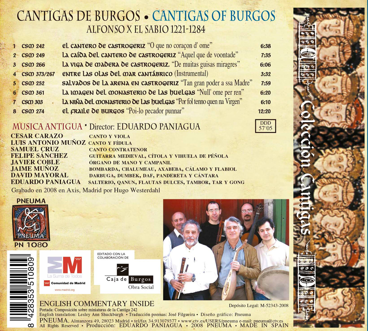 PN 1080 CANTIGAS DE BURGOS