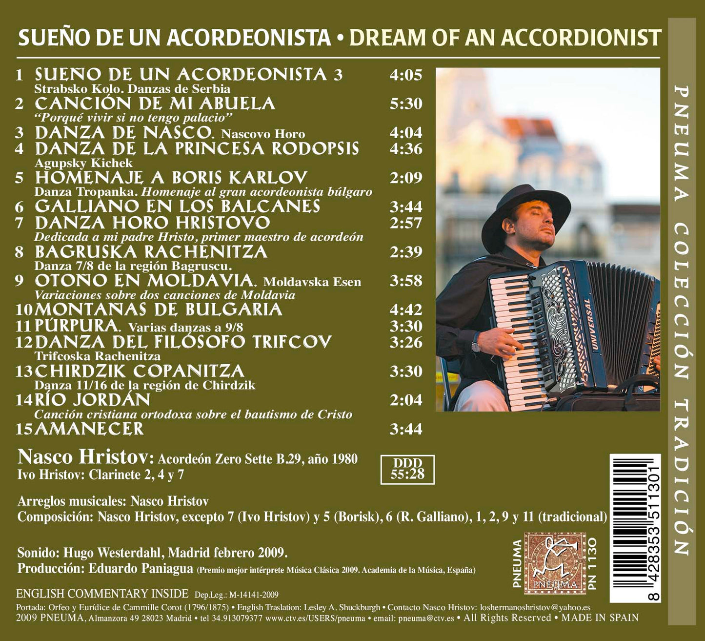 PN 1130 SUEÑO DE UN ACORDEONISTA DREAM OF AN ACCORDIONIST