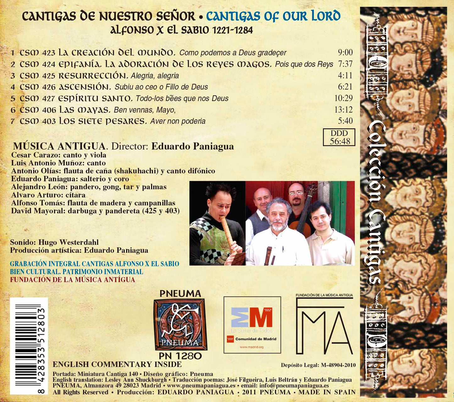 PN 1280 CANTIGAS DE NUESTRO SEÑOR