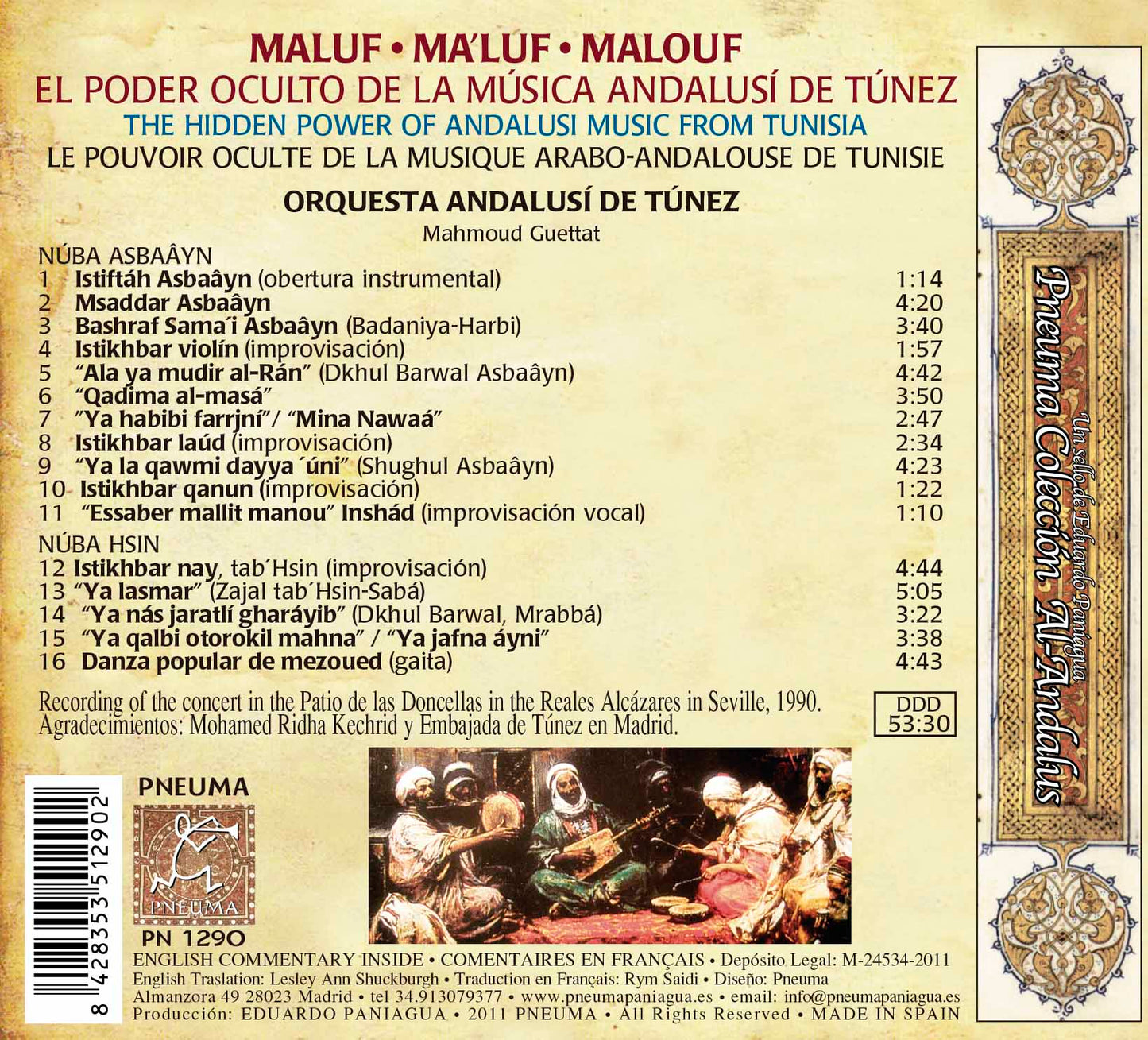 PN 1290 MALUF, EL PODER OCULTO DE LA MÚSICA ANDALUSÍ DE TÚNEZ
