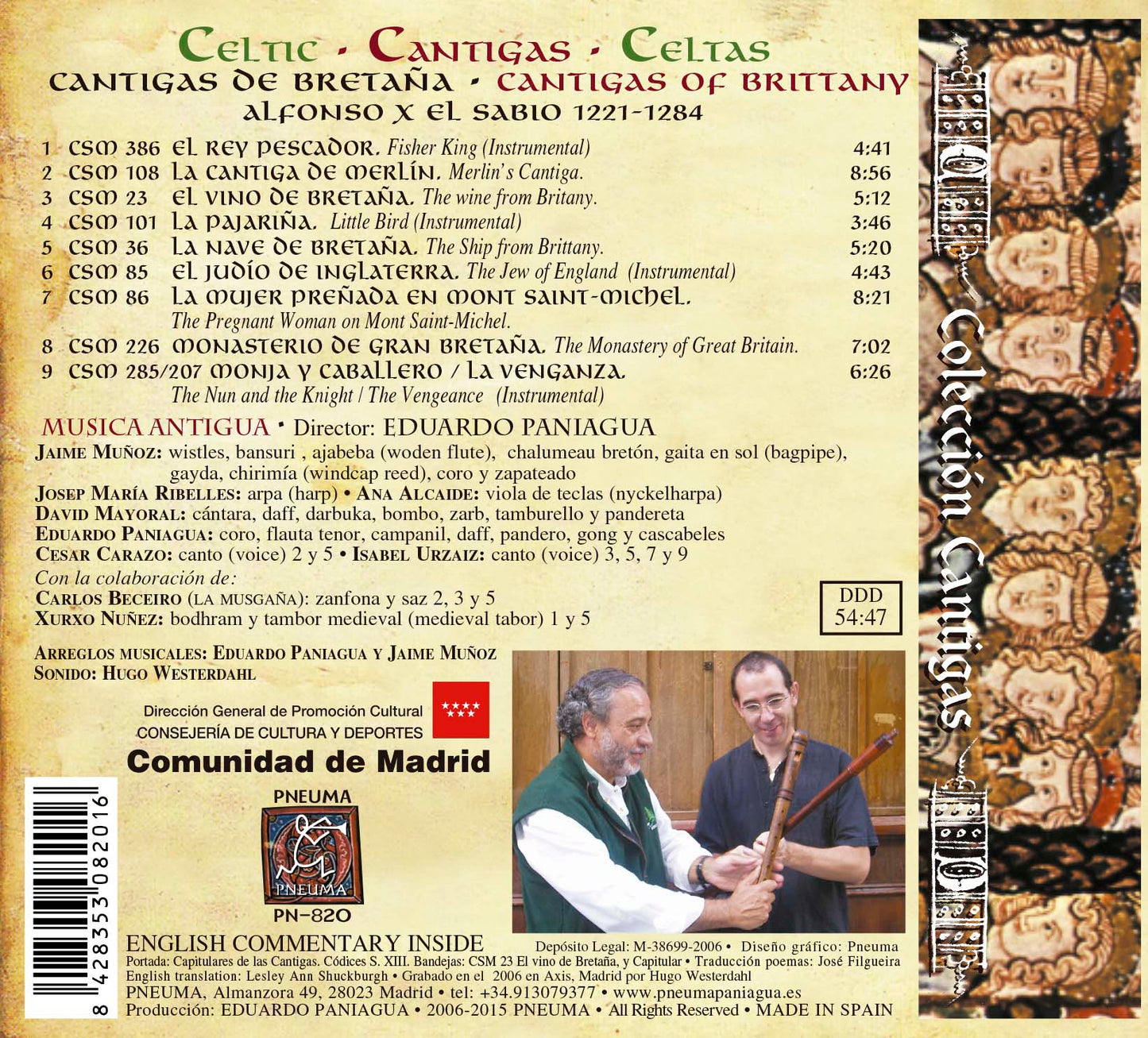 PN 820 CANTIGAS CELTAS LA CANTIGA DE MERLÍN Y OTRAS CANTIGAS DE BRETAÑA