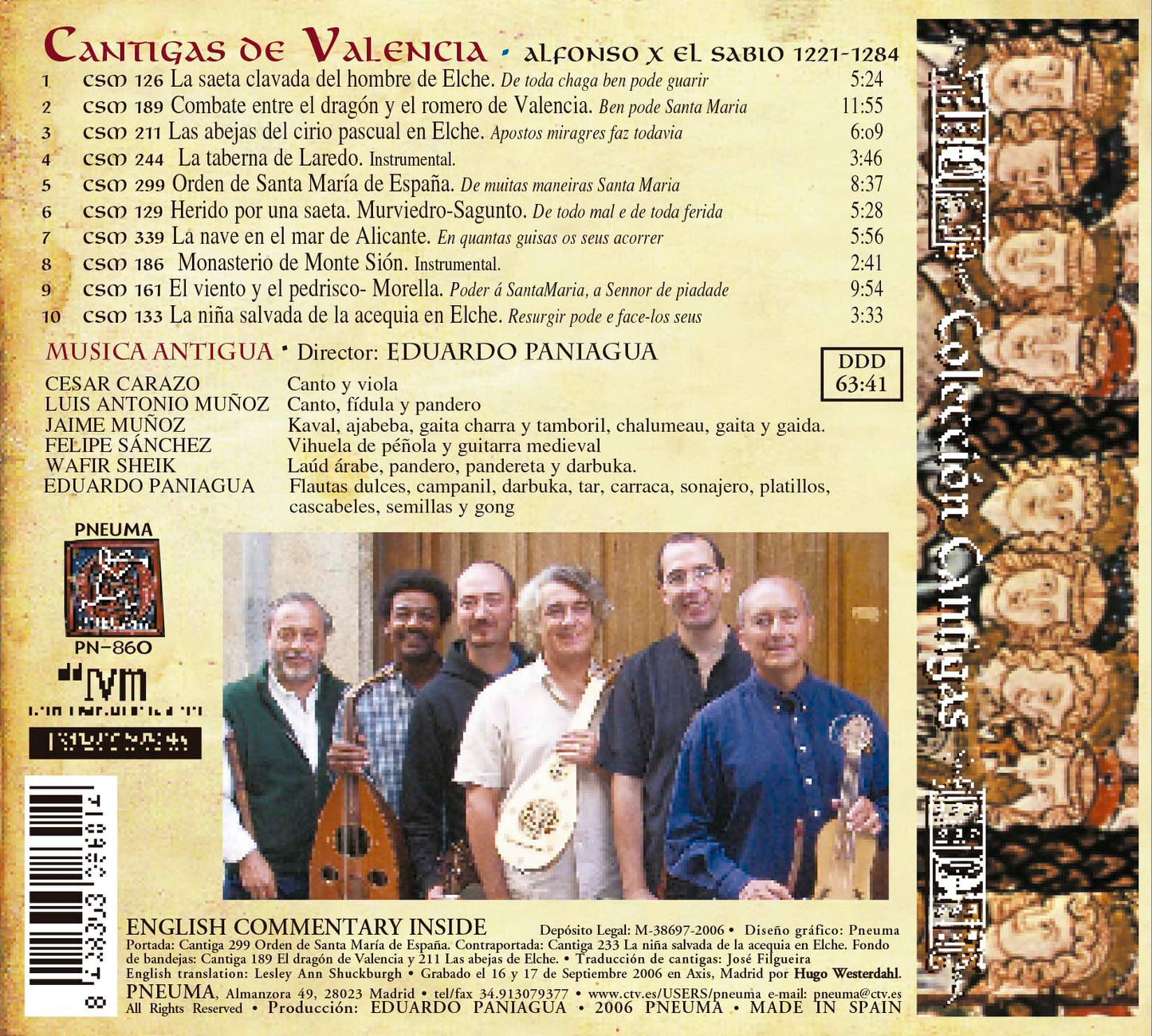 PN 860 CANTIGAS DE VALENCIA