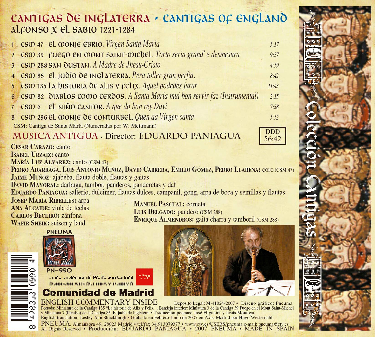 PN 990 CANTIGAS DE INGLATERRA CANTIGAS OF ENGLAND