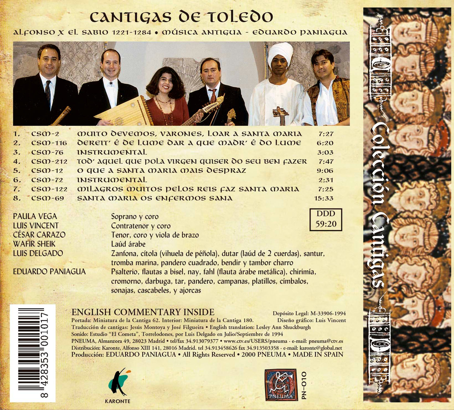 PN 010 CANTIGAS DE TOLEDO