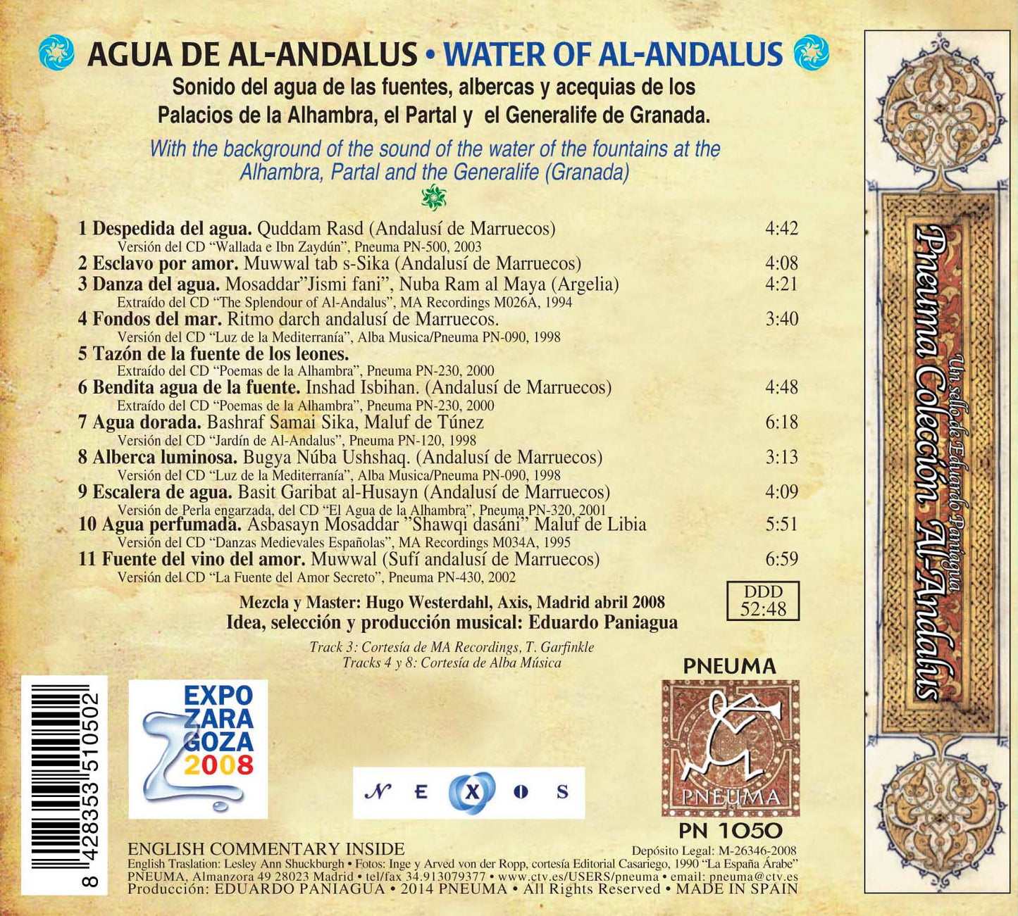 PN 1050 AGUA DE AL-ANDALUS