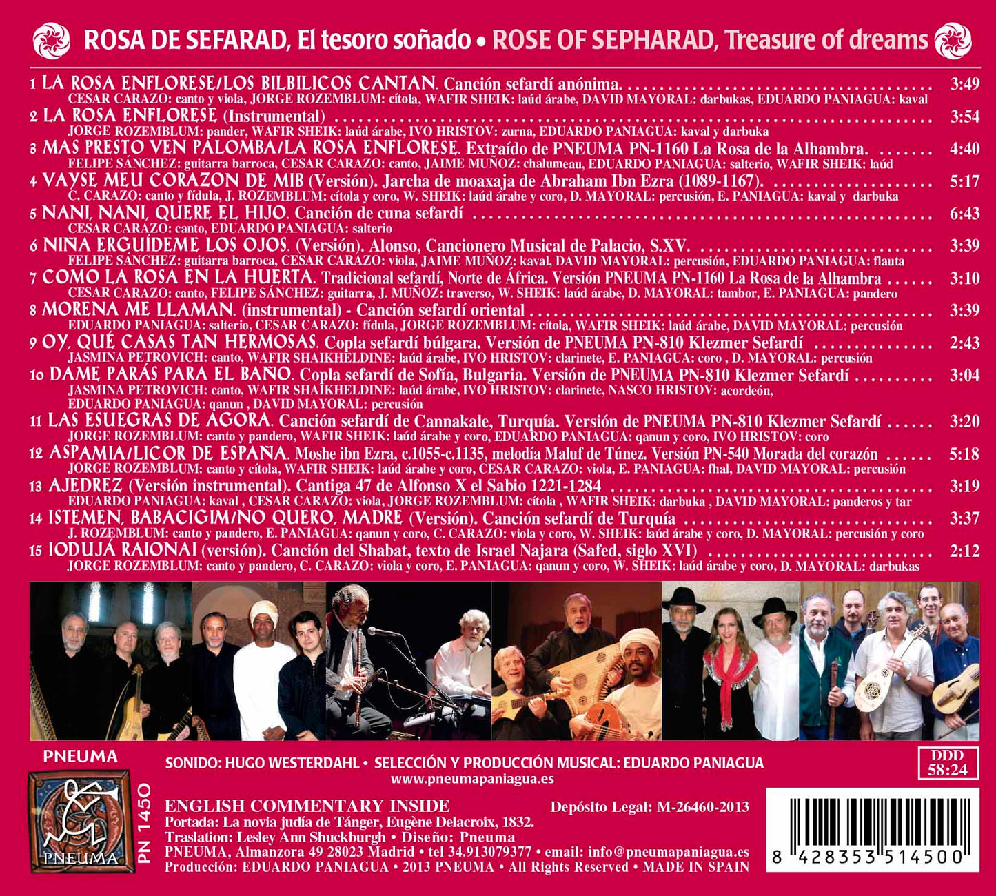 PN 1450 ROSA DE SEFARAD. EL TESORO SOÑADO  ROSE OF SEPHARAD, Treasure of dreams