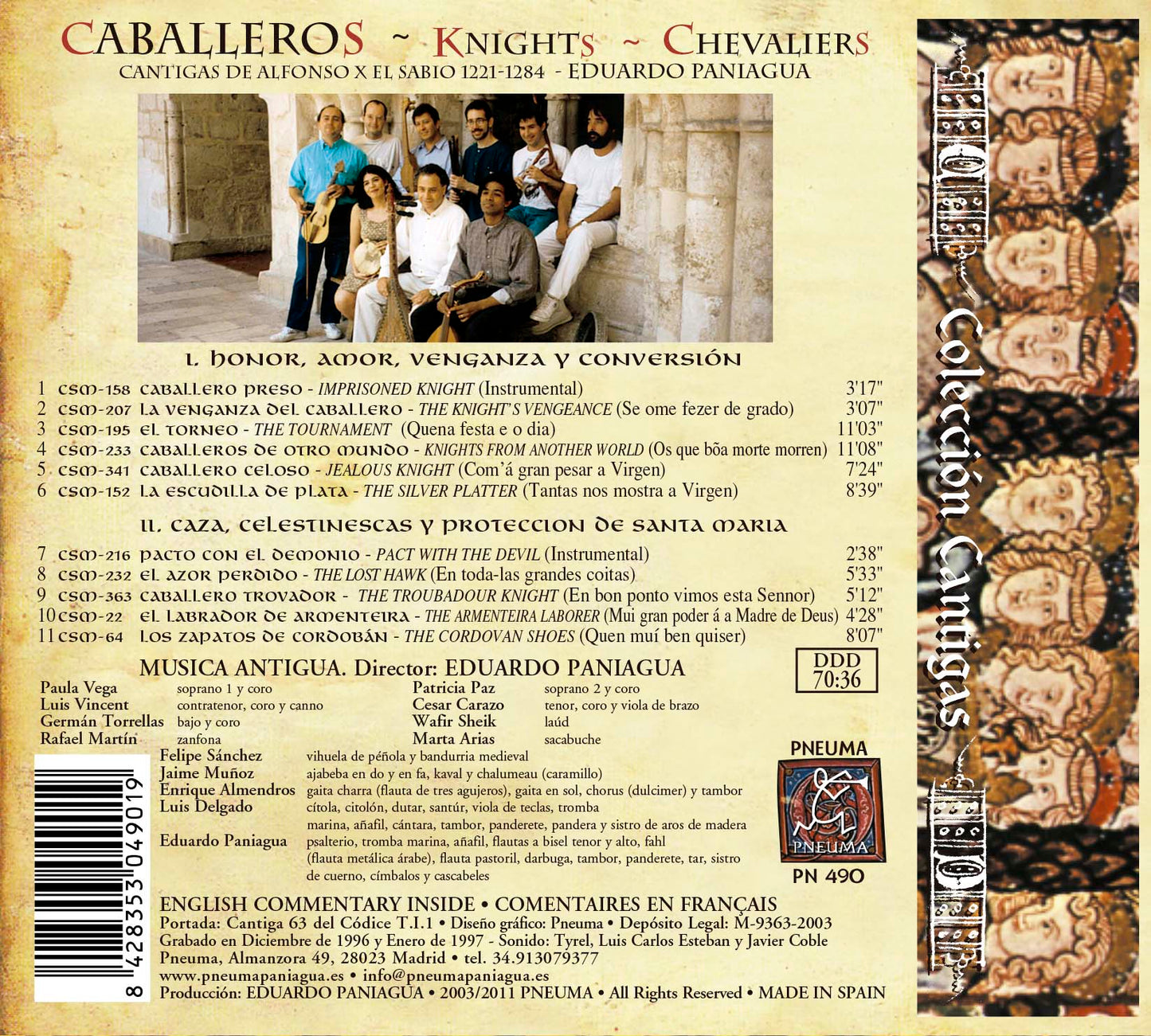PN 490 CABALLEROS  -  KNIGHTS ~ CHEVALIERS