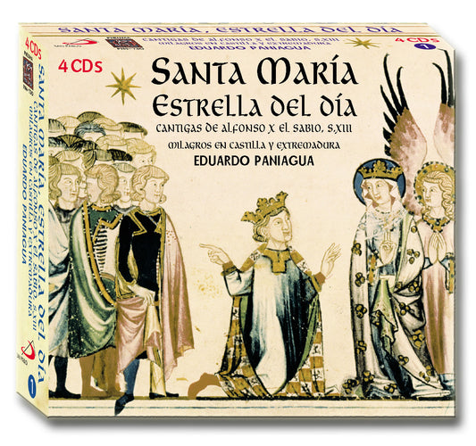 PN 730 SANTA MARIA, ESTRELLA DEL DIA. CANTIGAS DE ALFONSO X EL SABIO. Milagros en Castilla y Extremadura Cantigas de Alfonso X el Sabio, S. XIII 4 CD’S